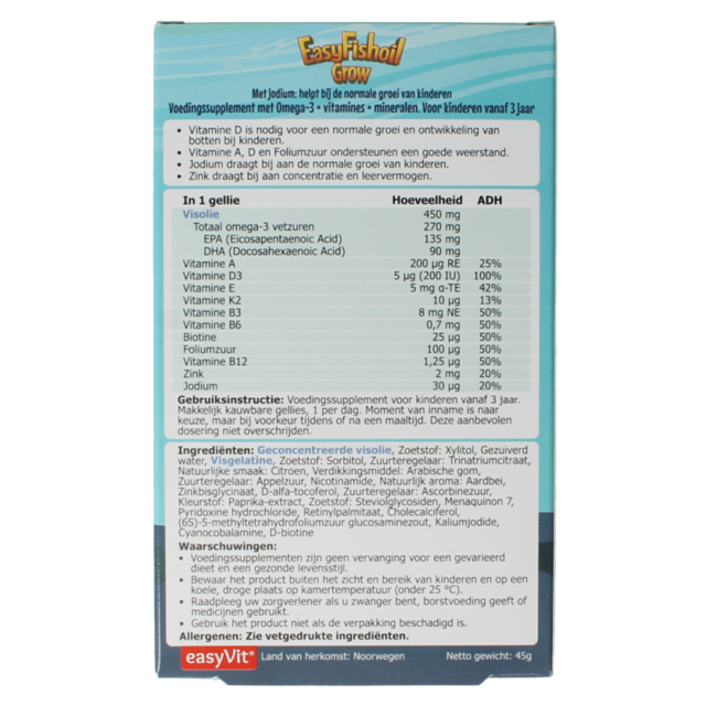 Easyfishoil grow 30 żelków
