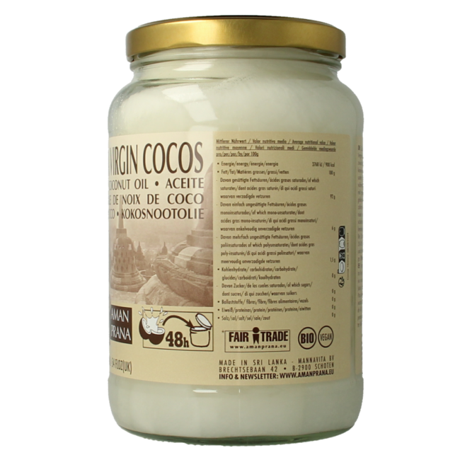 Organic coconut oil 1600 millilitres