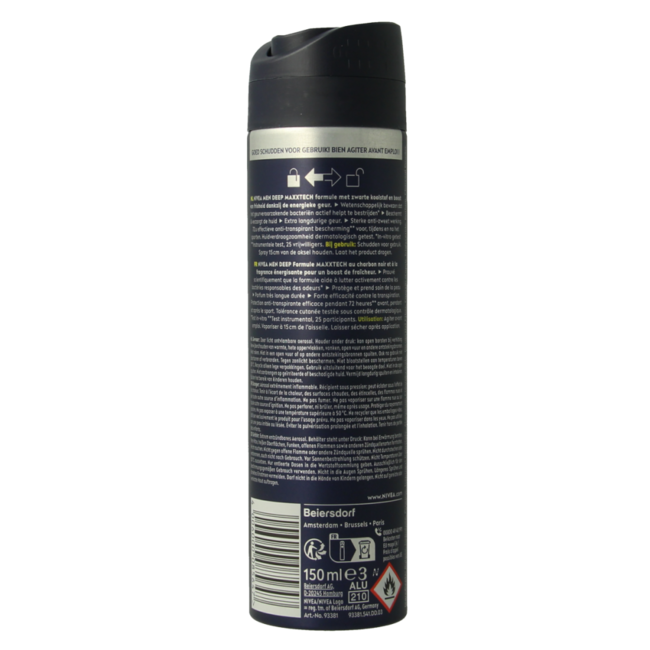 Men deodorant spray deep sport 150 Millilitres