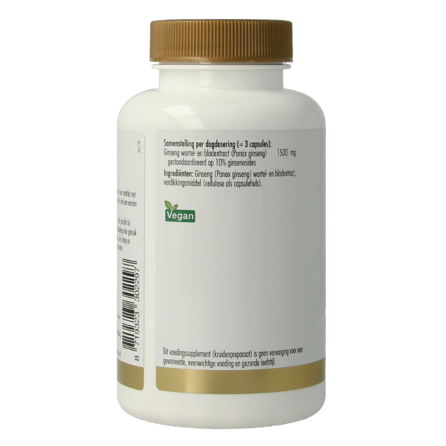 Korean ginseng 500mg 60 Vegetarian capsules
