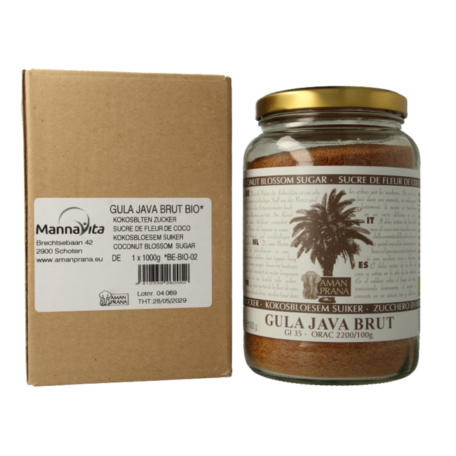 Gula java brut organic 1 Kilogram