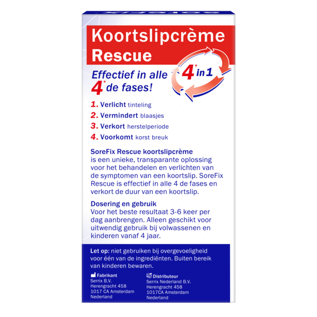 Rescue koortslipcreme 6 Milliliter