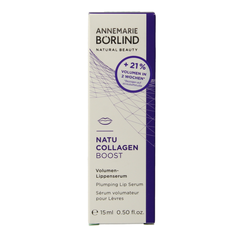 Borlind Natu collagen boost plum lip serum 15 mililitros