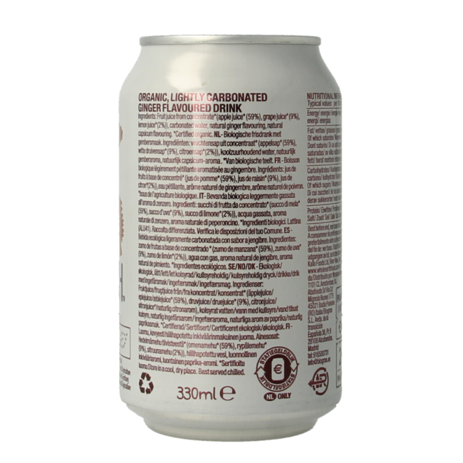 Sparkling ginger bio 330 Milliliter