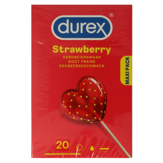 Durex Condooms sexy strawberry 20 Stuks