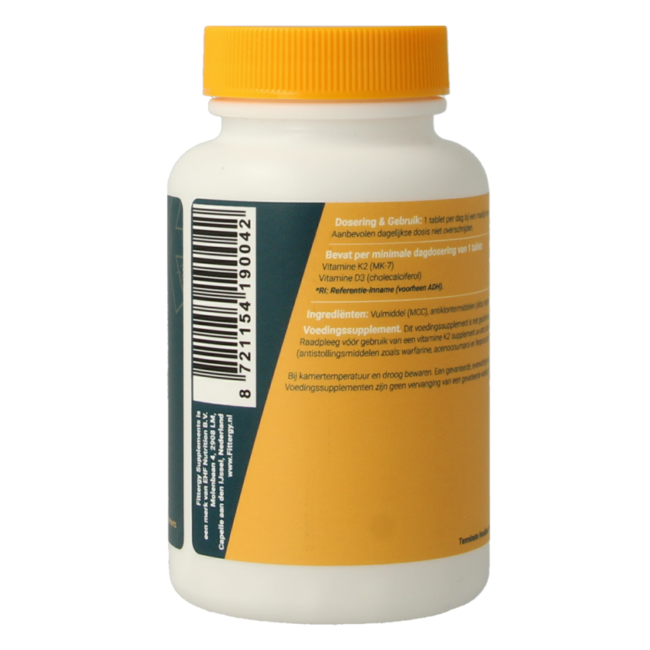 K2 (100mcg) en D3 (50mcg) 60.00 Tabletten