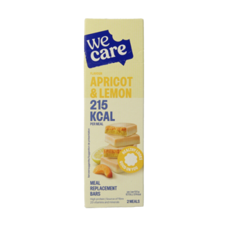 WeCare Barres substituts de repas abricot & citron 116 grammes