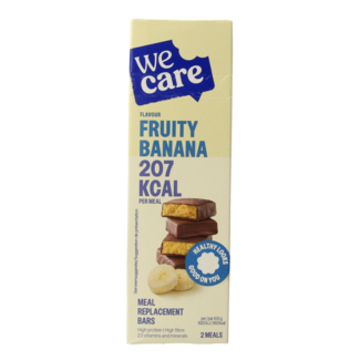 WeCare Barritas sustitutivas de comida plátano afrutado 116 gramos