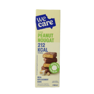 WeCare Barres substituts de repas nougat cacahuète 116 grammes