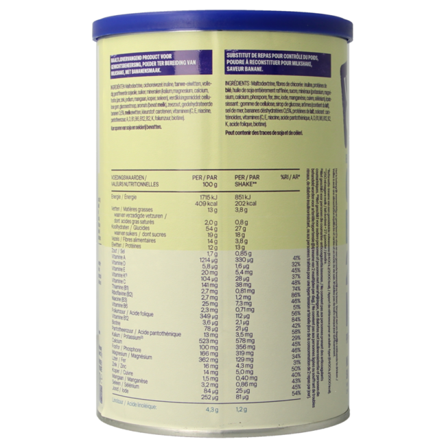 Meal replacement shake golden banana 436.00 Gram