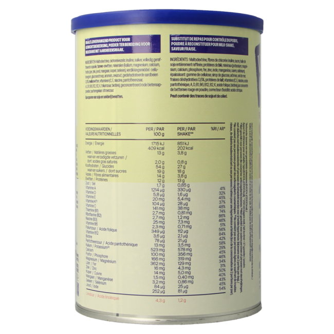 Meal replacement shake strawberry 436.00 Gram
