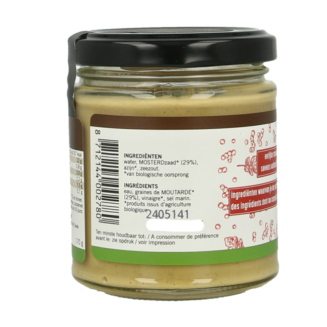 Mostaza de Dijon bio 170 gramos