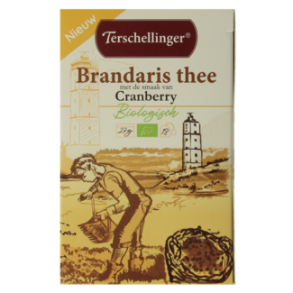 Terschellinger Zwarte thee cranberry bio 18.00 Zakjes