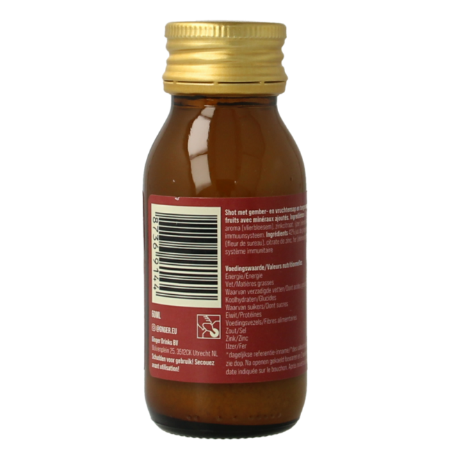 Shot gember vruchtensap immunity 60 Milliliter