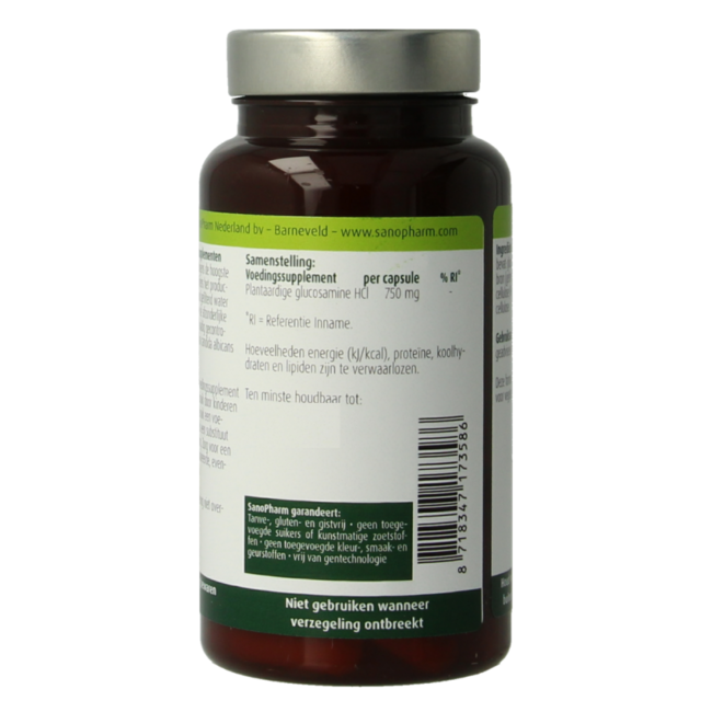 Glucosamine 750mg vegan 60.00 Capsules