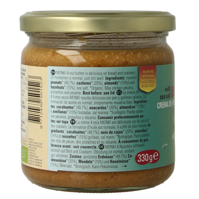 4 Nut Butter organic 330 Gram