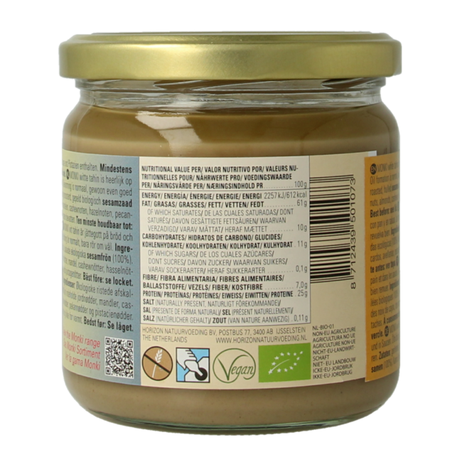 Witte tahin bio 330.00 Gram