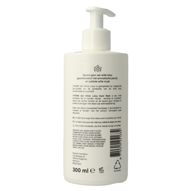 Zen white lotus handwash 300 Millilitres