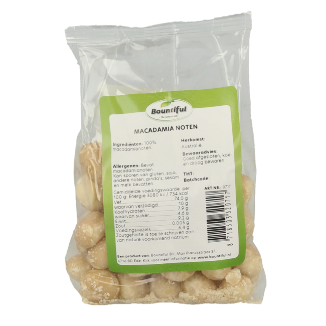 Nueces de macadamia 150 gramos