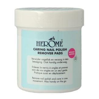 Herome Nagellak remover pads caring  100 Stuks