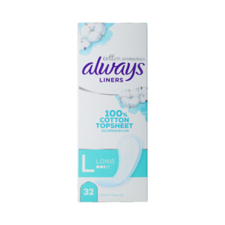 Always Dailies cotton protection wkładki higieniczne duże 32 sztuki