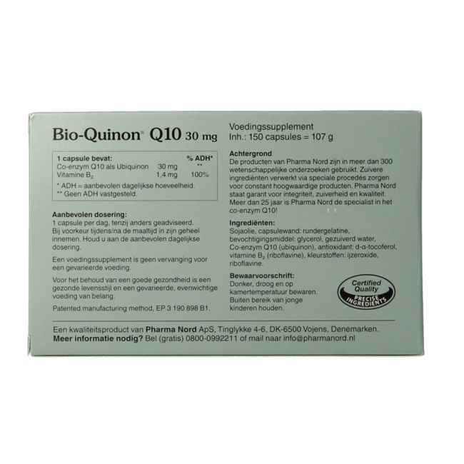 Bio quinon Q10 30mg 150.00 Capsules