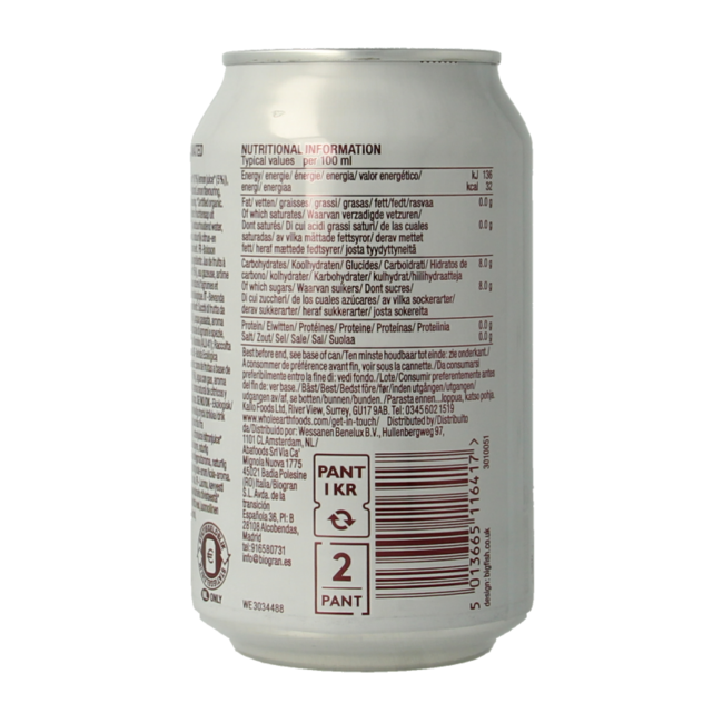 Sparkling cola bio 330.00 Milliliter