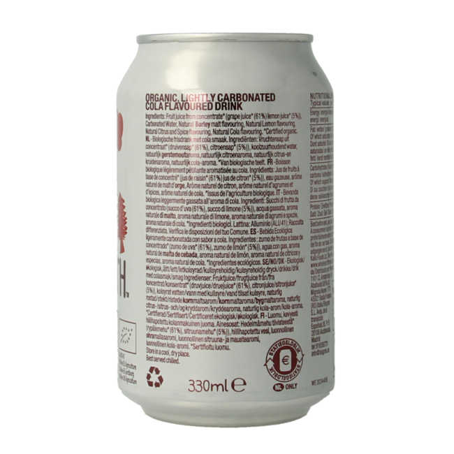 Sparkling cola bio 330.00 Milliliter