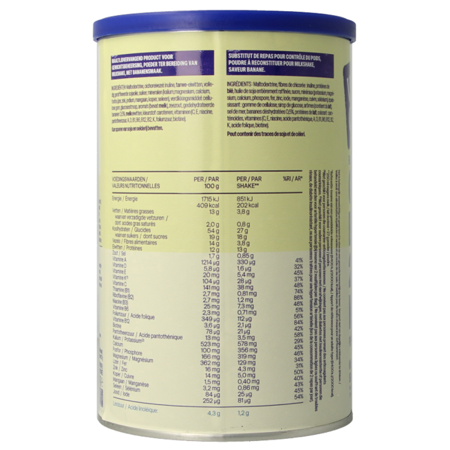 Meal replacement shake golden banana 436 Gram