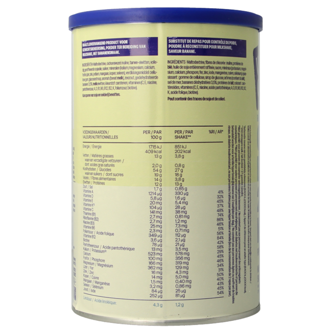 Meal replacement shake golden banana 436.00 Gram