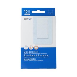 Hekaplast Pansement îlot stérile 6 cm x 10 cm 10 pièces