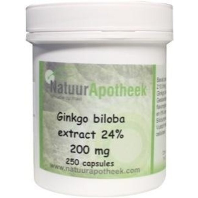 Natuurapotheek Ginkgo biloba 24% 200mg 250 Capsules