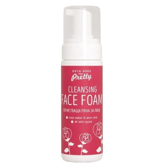 Zoya Goes Pretty Cleansing face foam rose & aloe vera 150 Milliliter