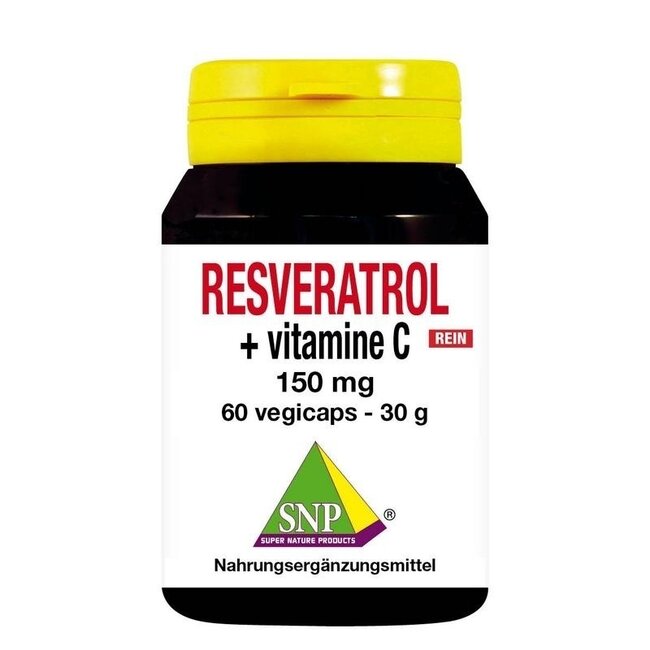 SNP Resveratrol + vitamine C 150mg puur 60 Vegetarische capsules