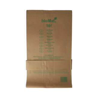 Biomat Bolsa de basura de papel compostable 10 litros 50,00 unidades