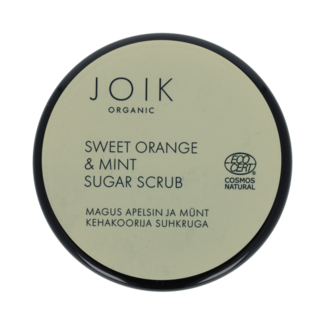 Joik Organics Sweet orange & mint sugar scrub vegan 210.00 Gram
