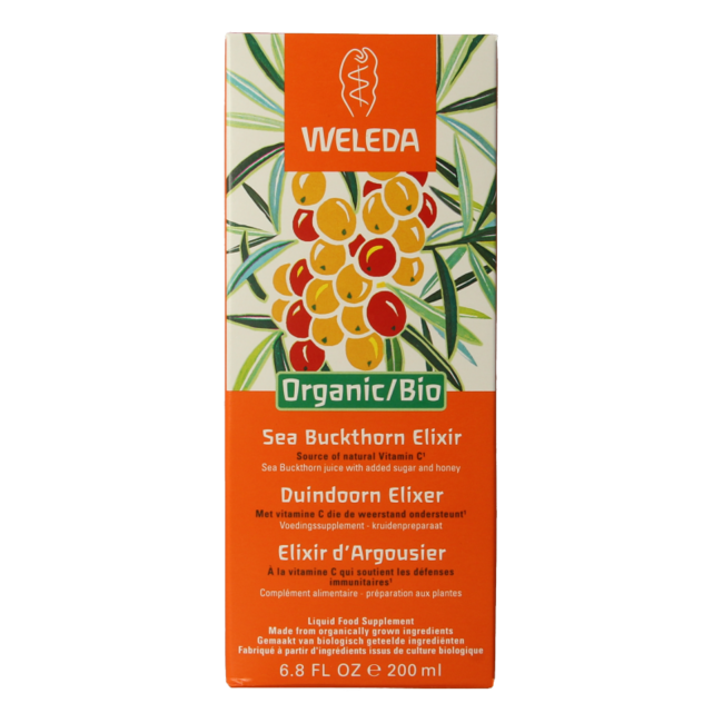 Sea Buckthorn elixir organic 200 Millilitres