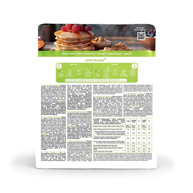 Mezcla para tortitas y muffins sin gluten BIO 400,00 Gramos