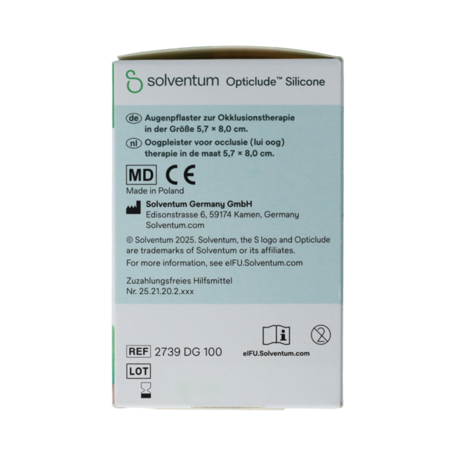 Solventum opticlude silicone maxi girl 100.00 Stuks