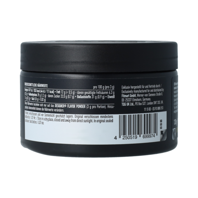 Polvo saborizante dark cookie crumb 130,00 gramos