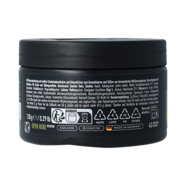 Polvo saborizante dark cookie crumb 130,00 gramos