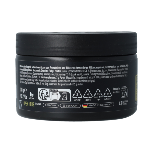Flavour powder chocolate fudge 130.00 Gram