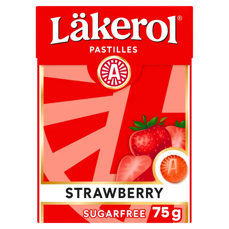 Lakerol Läk CI Strawberry 1p 24x25g 25 Gram