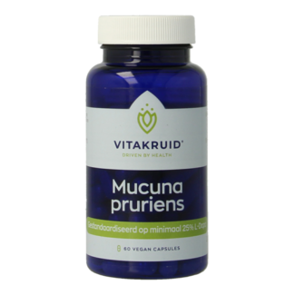Vitakruid Mucuna pruriens 400mg minimaal 25% L-Dopa 60.00 Vegetarische capsules