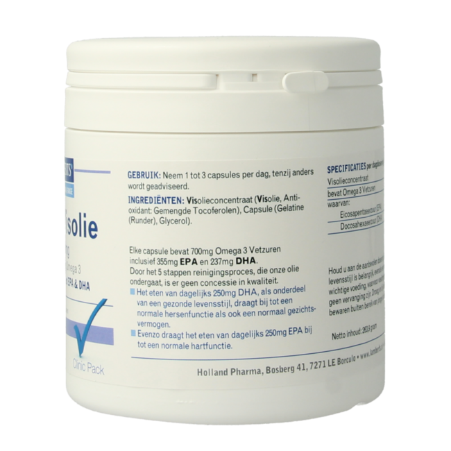 Pure visolie 1100mg omega 3 180.00 Capsules