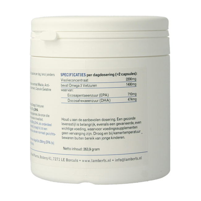 Pure visolie 1100mg omega 3 180.00 Capsules