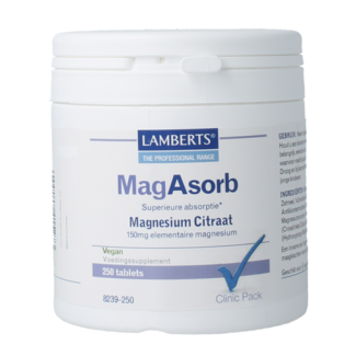 Lamberts Clinic Pack MagAsorb (magnesiumcitraat) 150mg 250.00 Tabletten