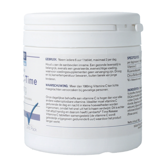 Vitamine C 1000mg & bioflavonoiden time release 260.00 Tabletten