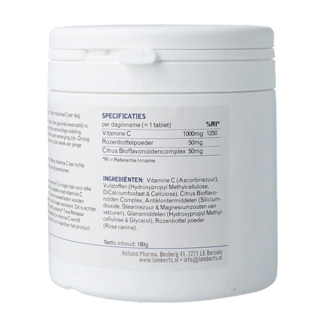 Vitamine C 1000mg & bioflavonoiden time release 260.00 Tabletten