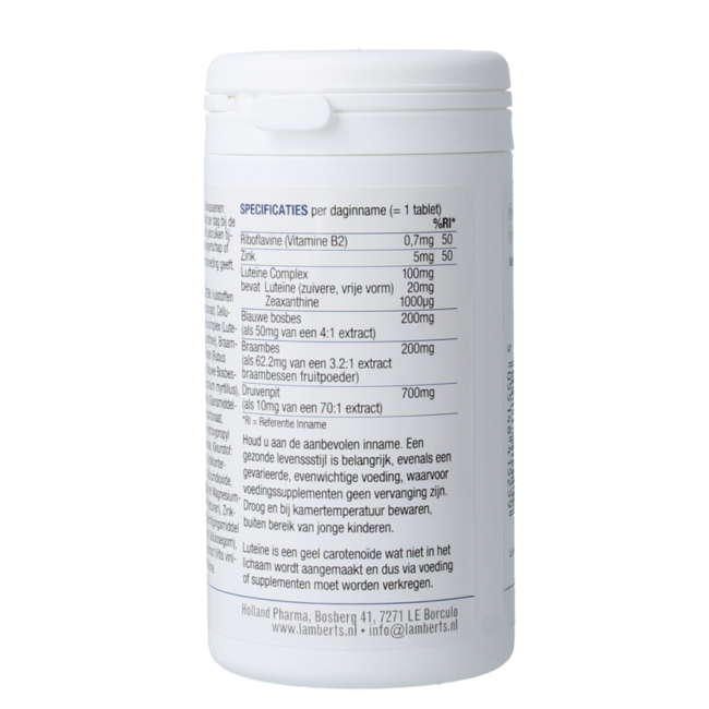 Eyewise krachtige luteïne 20mg 120.00 Tabletten
